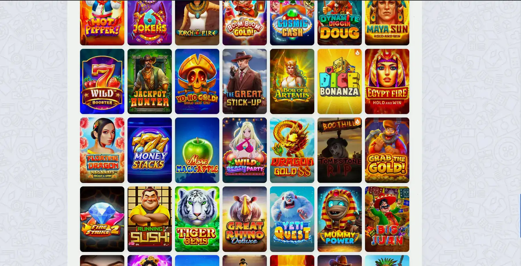 Игровой зал Hotskins с бонусами